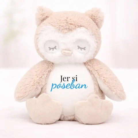 Jer si poseban - Plišana igračka - Sova – izdelek sa printom
