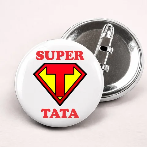 Super tata - Bedževi – izdelek sa printom