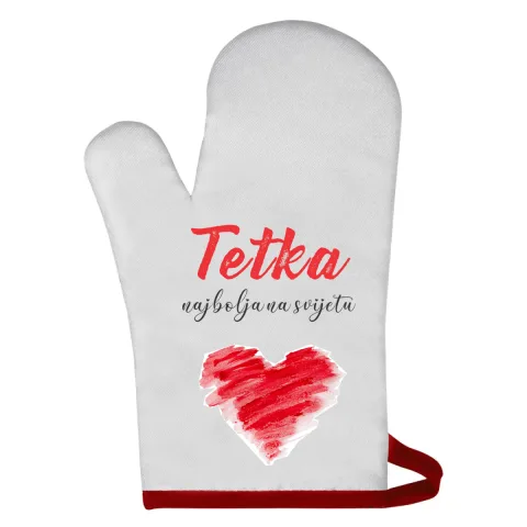 Tetka najbolja na svijetu 3 - Rukavica za rernu – proizvod sa printom