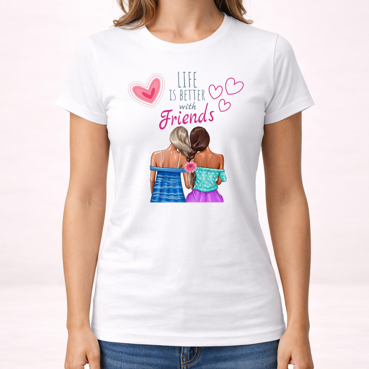 Life is better with Friends - Majica - Ženska – prikaz izdelka