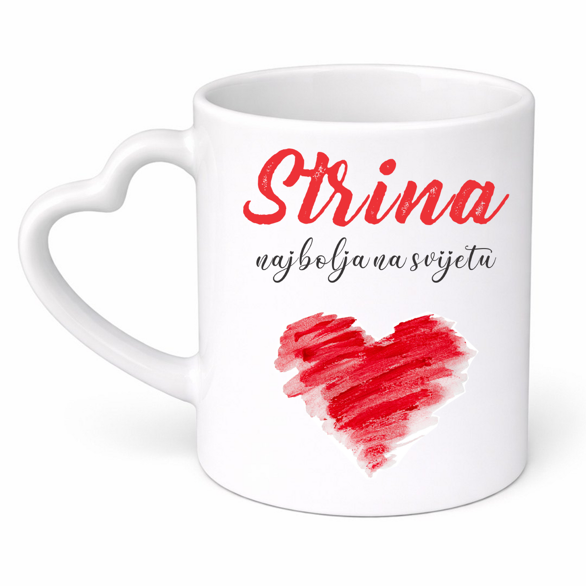 Strina najbolja na svijetu - Šolja srce – prikaz izdelka